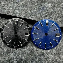 28.5mm Watch Dial Radiating Pattern Modified Mechanical Watch Faces for NH34 NH35 Movement Watch Accessories White Black Blue