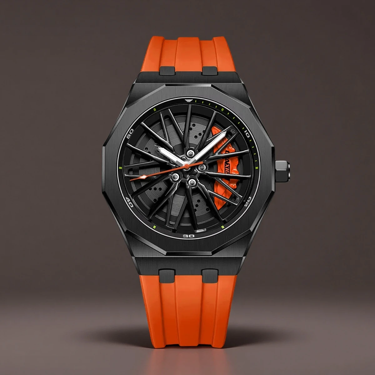 

NIBOSI Car Wheel Rim Hub Mens Watches Hollow Dial Super Car Rim Hub Watch Stainless Steel Waterproof Wholesale Watch For Car GTR