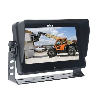 

7 Inch Car IPS Screen Monitor Touch Button 1080P Input Vehicle Monitor For Heavy Duty Truck RV Trailer Van Bus With DVR