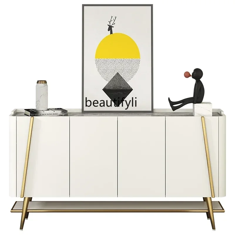

new Italian Entrance Cabinet for Living Room, Integrated Shoe Cabinet, Light, Luxury, Hallway, Hallway, Modern Curio Cabi