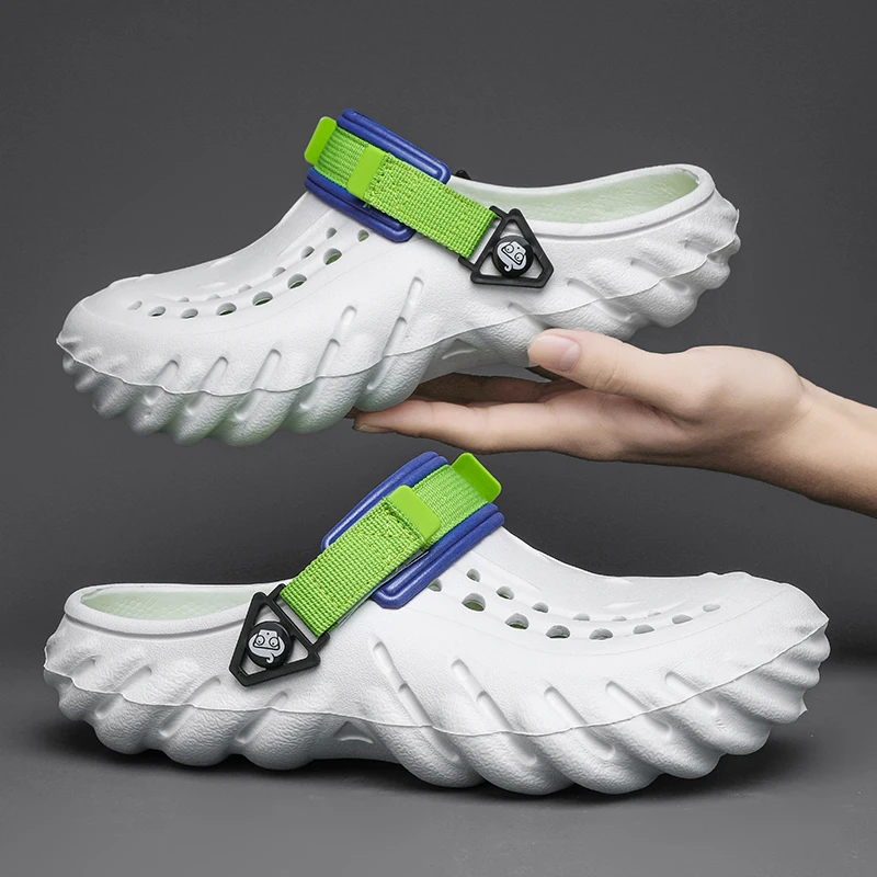 

Factory wholesale EVA men's shoes special price lightweight plastic shoes men's garden shoes beach work sandals hat mule shoes