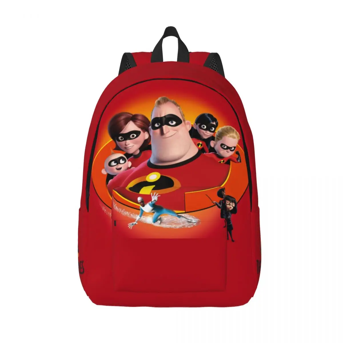 Camping Cool Zipper Closure Versatile Disney The Incredibles Knapsack Unisex Handbag Birthday Gift