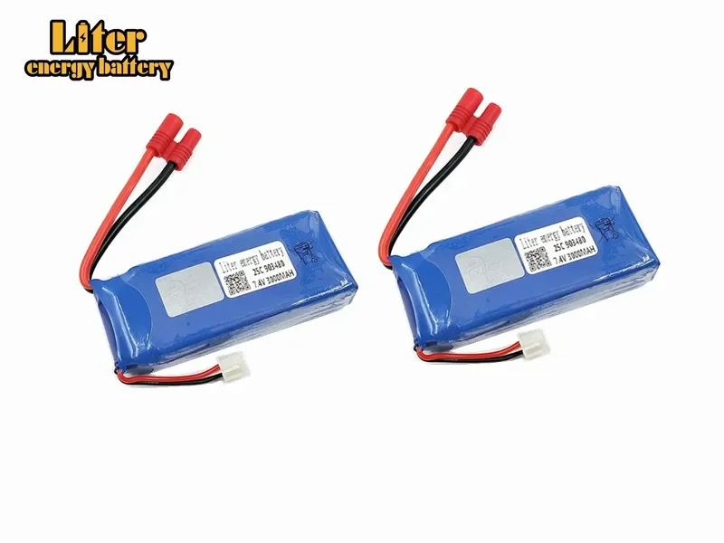 2pcs Lipo 2S RC Drone Syma X8C Lipo Battery 7.4V 3000mah 903480 X8W For Wltoys V262 X8W X8C X8 Quadcopter Helicopter Spare Part