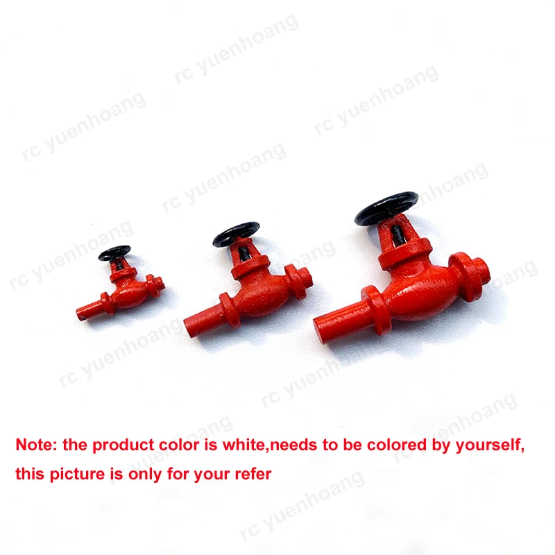 10PCS RC Boat Simulation Firefighting Valve Plastic Fire Switch Height 9mm 13mm 17mm Decoration Parts for Model Nautical Ship