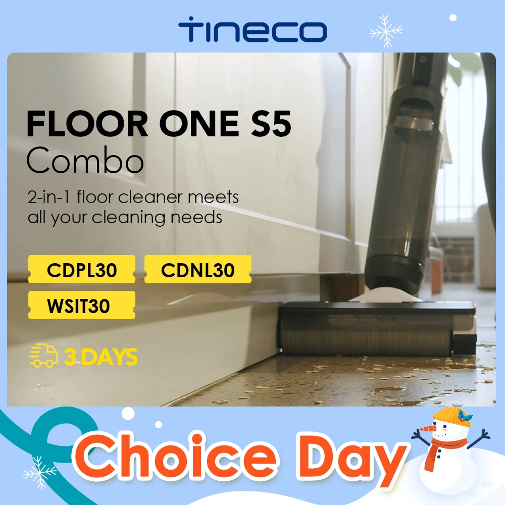 Tineco Floor One S5 Combo Wet Dry Vacuum Cleaner Cordless Smart Floor Washer Upright Home Electric Mop Wireless Self-Cleaning