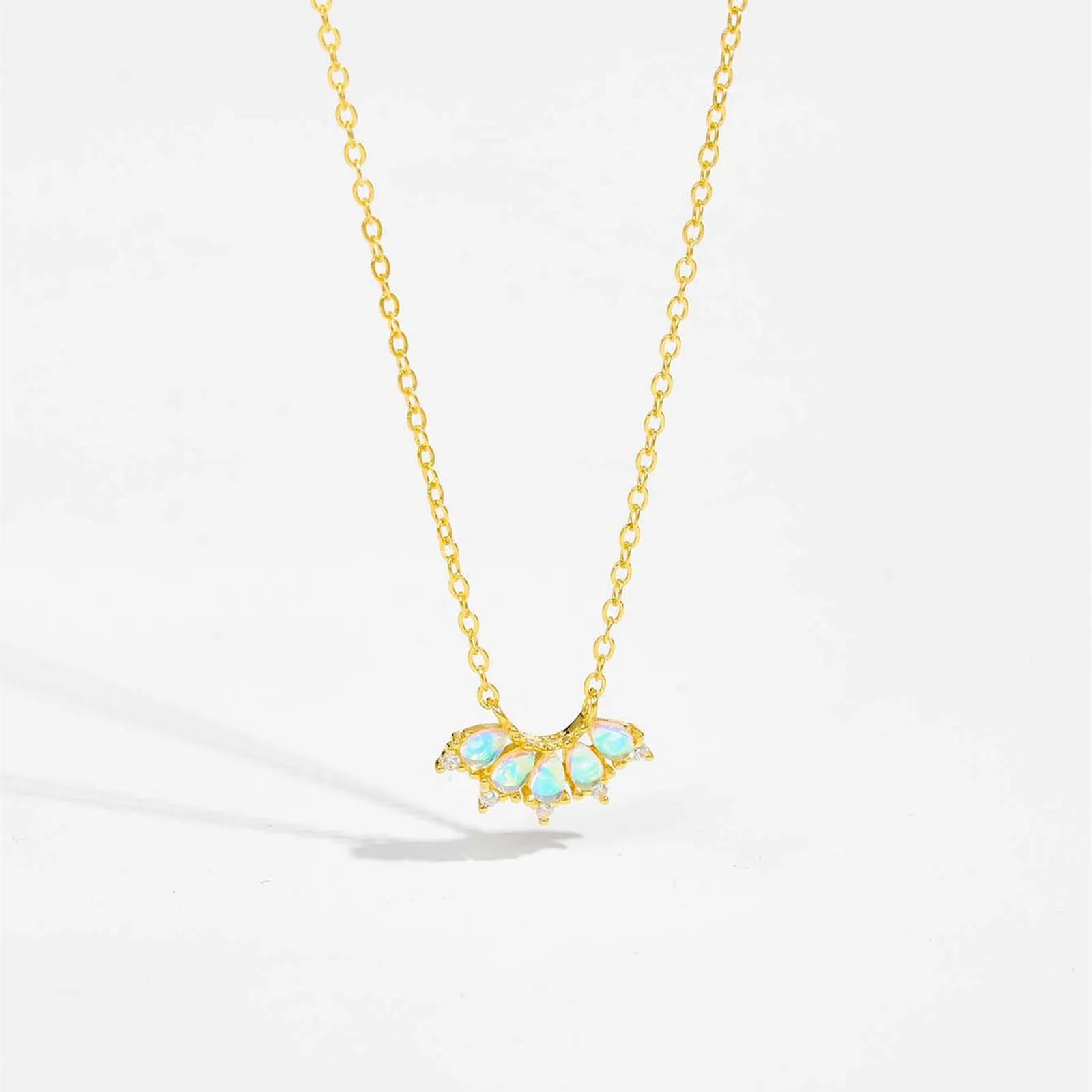 قلادة سلسلة طويلة من الفضة الإسترلينية والذهب من العقيق ، أحجار كريمة ملونة ، قلادة زهرة الملكة ، هدية فالنتينز ، الربيع ،