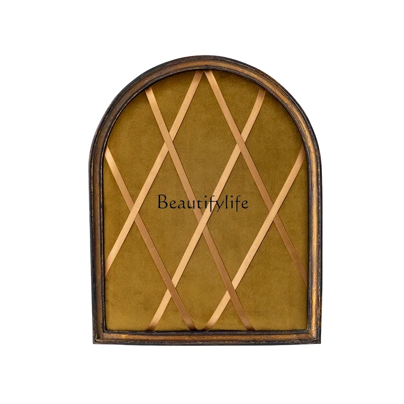 

LJYFrench retro picture frame wall hanging decorative ornament wall necklace earrings European style