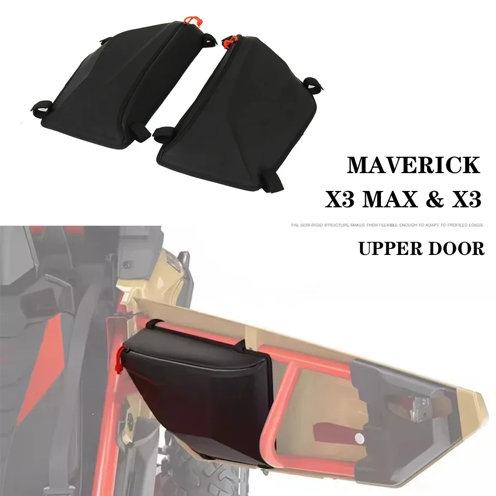 

Новый черный для Can-Am MAVERICK X3 MAX UTV Maverick X3, боковая дверная сумка для хранения, сумки для верхней двери, органайзер