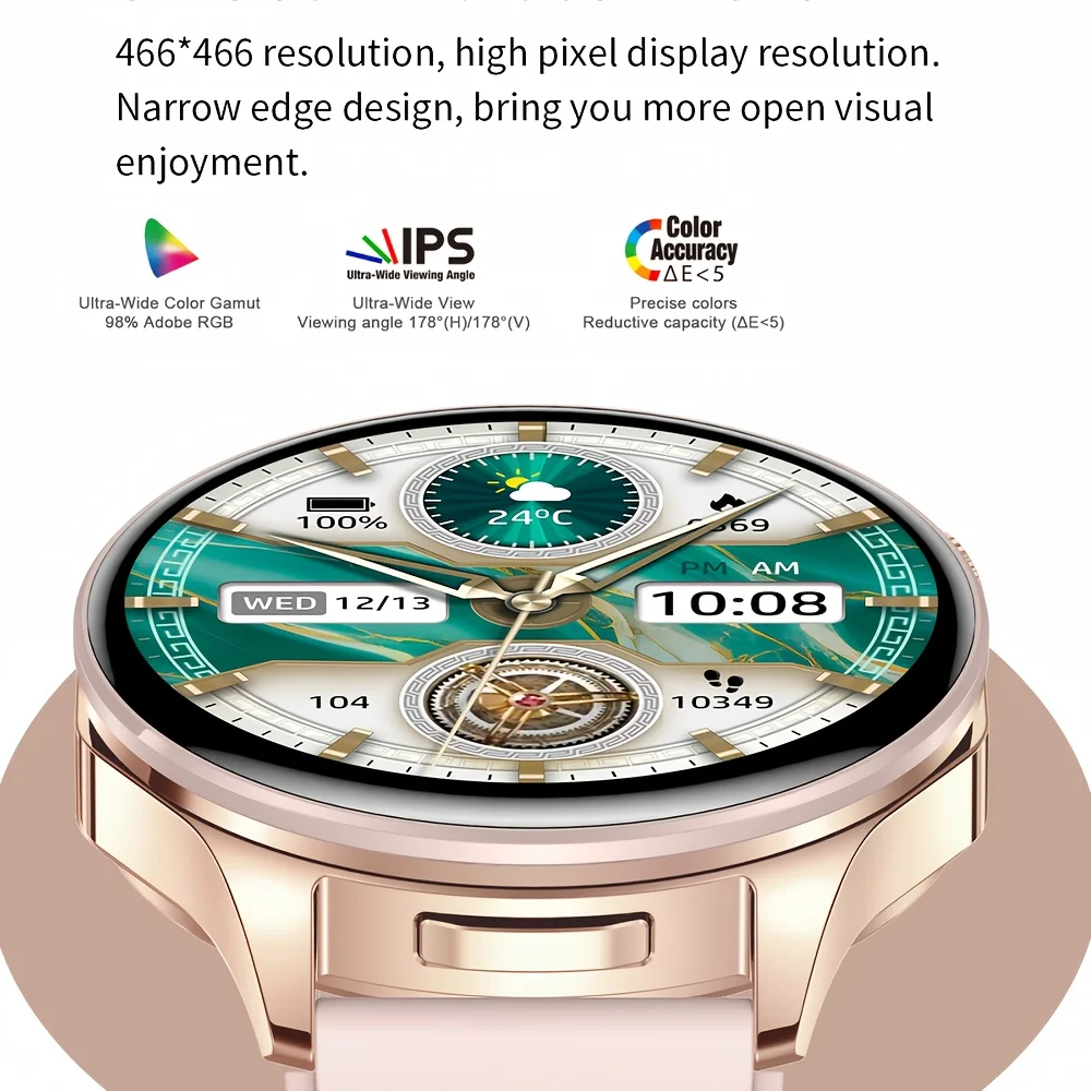 Smartwatch 1.43-inch AMOLED HDscreen 2-in-1 earphone model watch 100+sport AI noise reduction thinlight design health monitoring
