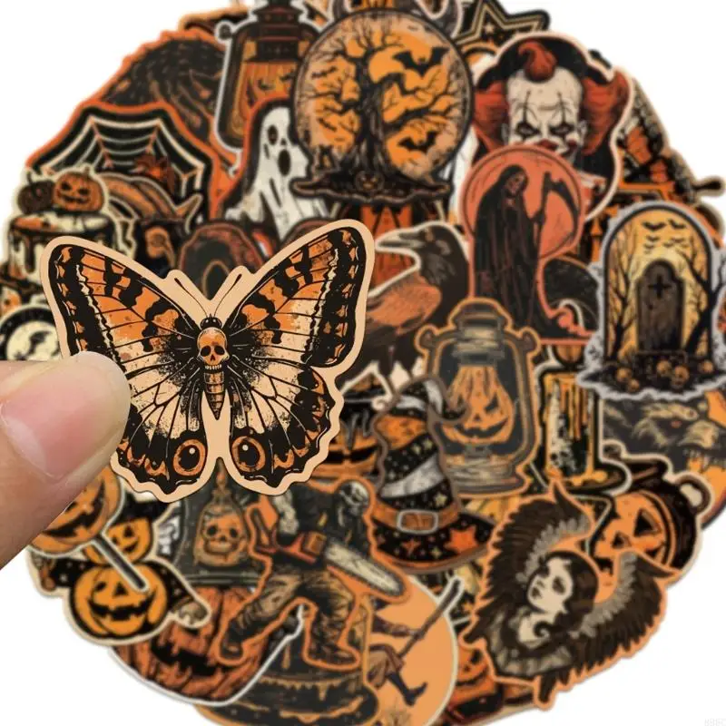 

Тематическая наклейка на Хэллоуин для бутылки с водой, ноутбука, скрапбукинга, журнала, багажа 896C