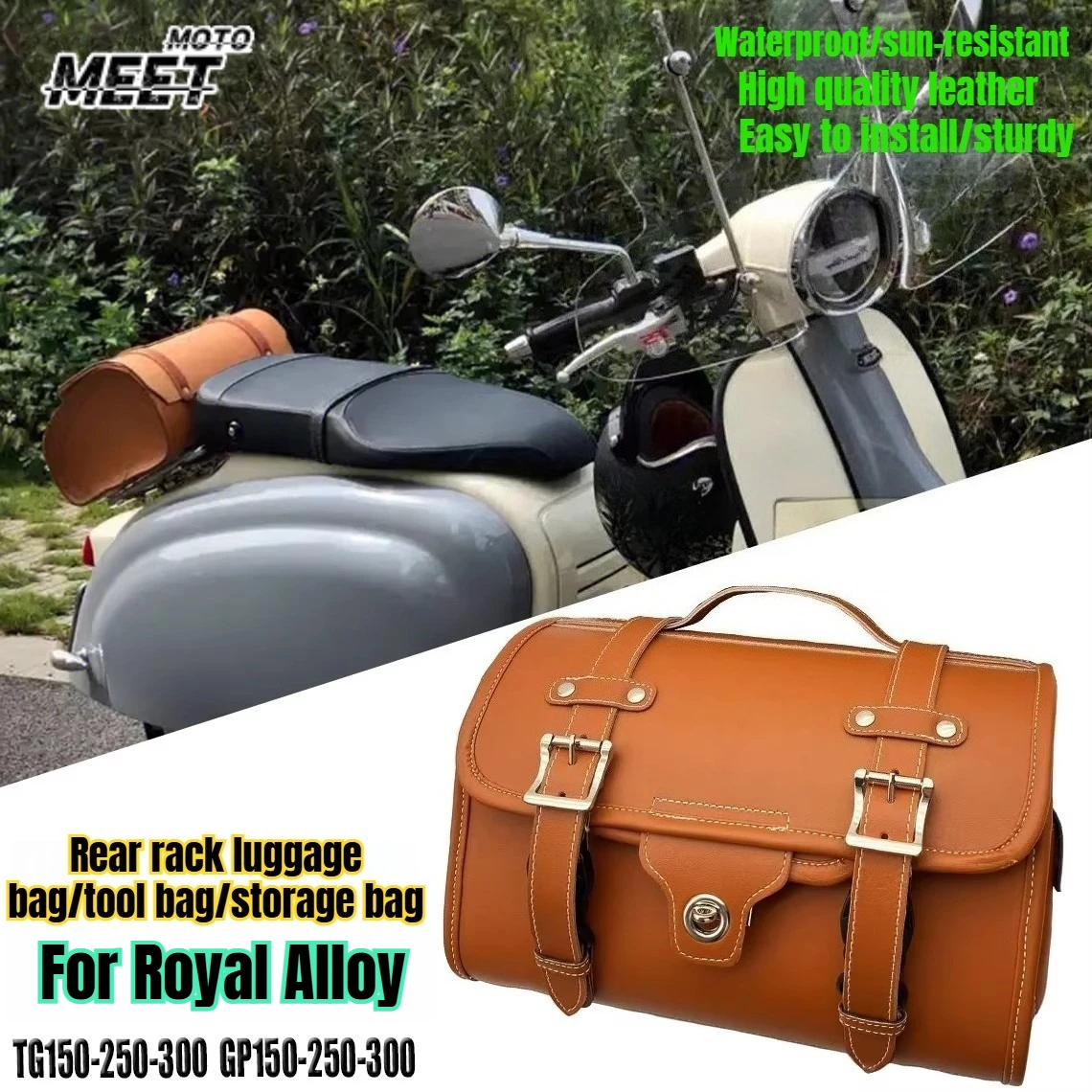 

For Royal Alloy GP150 GP200 GP300 Tail Rack Luggage Tool Bag TG150 TG250 300 Rider Bag RA GP TG Motorcycle bag