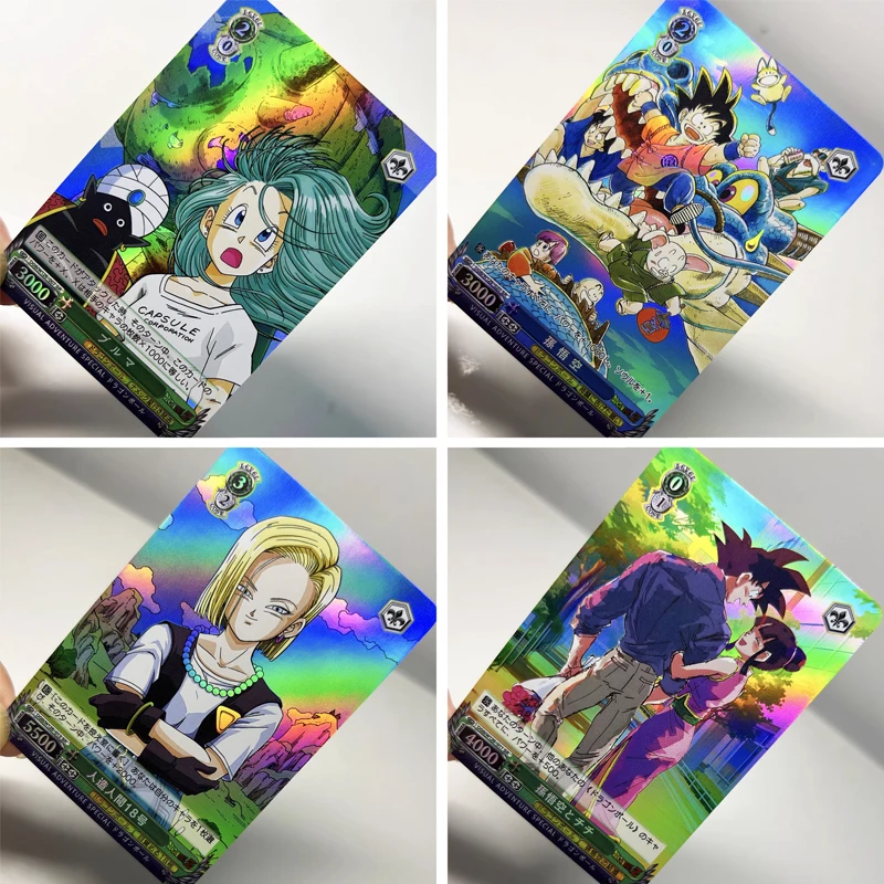 アニメドラゴンボール DIY 自作フラッシュカードベジータ Iv アンドロイド 18 孫悟空グッズカードクリスマス誕生日ギフト子供のおもちゃ