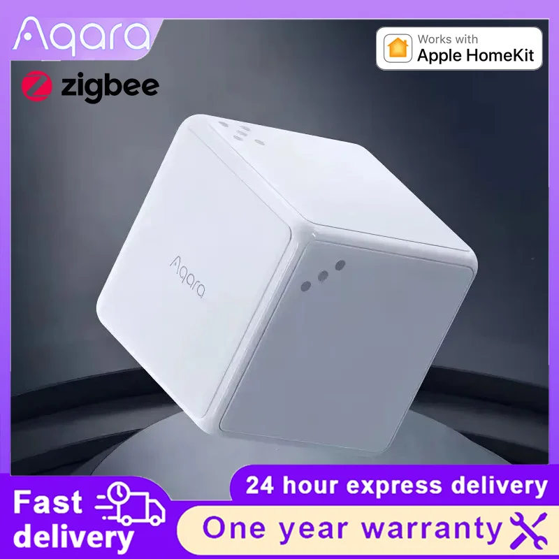 Aqara Magic Cube T1 Pro Zigbee 3 Smart Home Wireless Remote Switch 6 Sides Multifunctional Controller for HomeKit APP