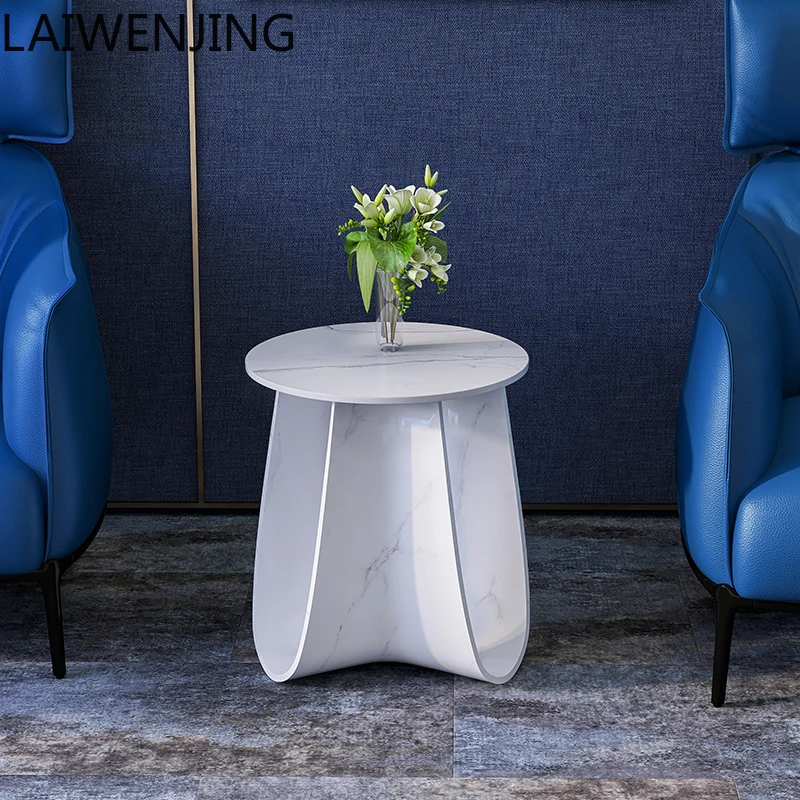 

SGF high-end rock slab sofa edge few light luxury simple coffee table round table