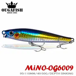 2022 Sinking Minnow Fishing Lure 40-50g Pencil Rolling Fall Action Wobbler Freshwater Peche En Mer Mandarin Fish Isca Artificial