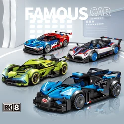 Technical BuildING Block Super Sport Car LamboV12 Vision GT Bugattis Bolide Paganis Huayra Vehicle Brick Racing Supercar Toys