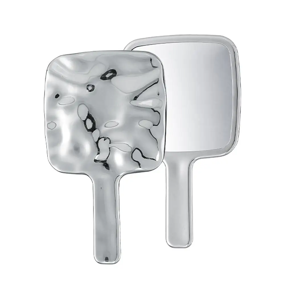 Ins Vloeibare Vorm Vierkante Spiegel Mini Handbediende Desktop Cosmetische Make-up Spiegel Reizen Draagbare Schoonheid Spiegel Voor Handtas V2Q1