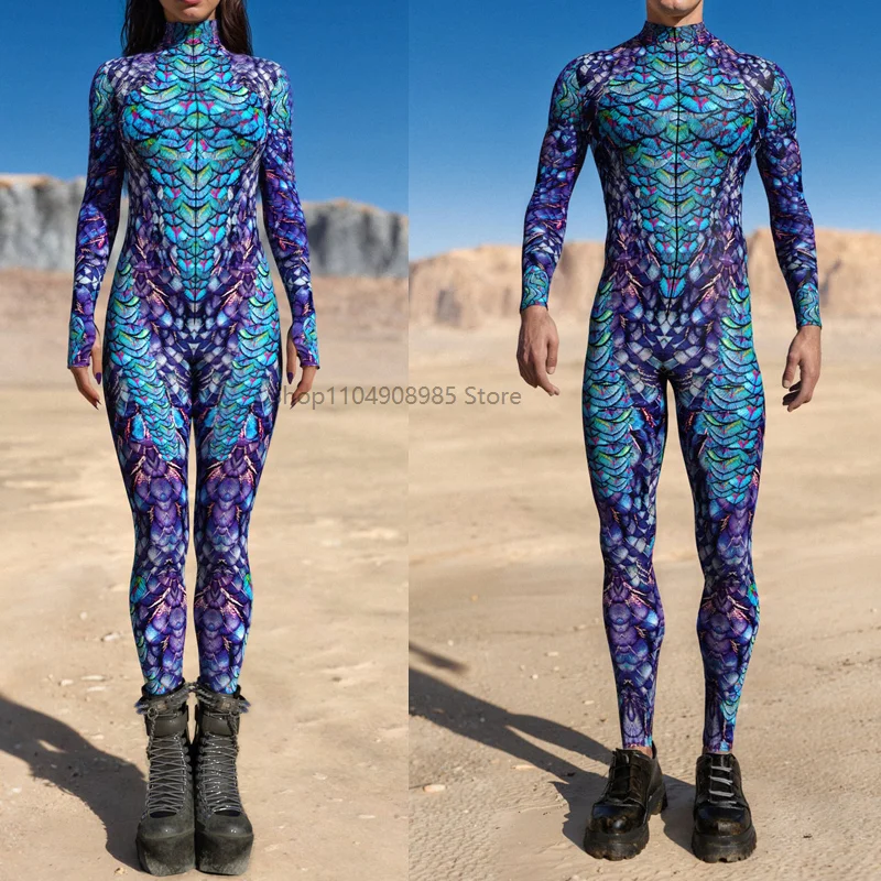 

Peekok vol. 2 Costume Couple Peacock Leather Bodysuit Couple 3d Printed Peacock Adult Role Play Punk Bodysuit 2025