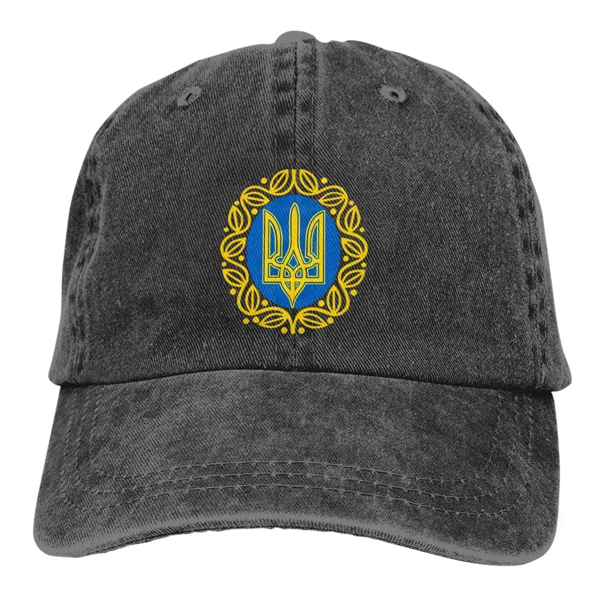 

Ukraine Trident Symbol Ukraine Tryzub Baseball Cap Men Hats Women Visor Protection Snapback National Flag Caps