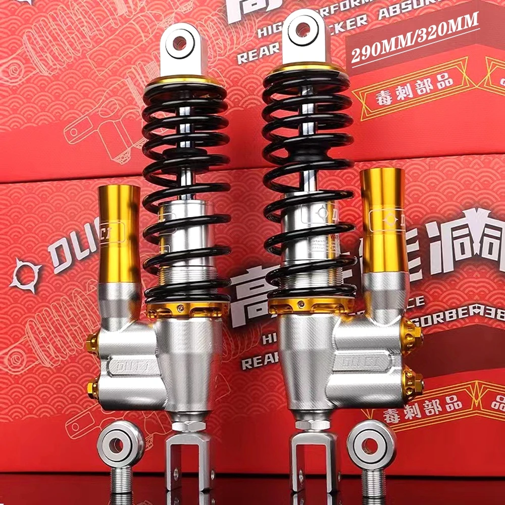 290mm 320mm Motorcycle Invert Rear Shock Absorber Damping Gas Adjust For YAMAHA CygnusX N/Xmax RSZ NIU Ninebot Scooter Dirt Bike