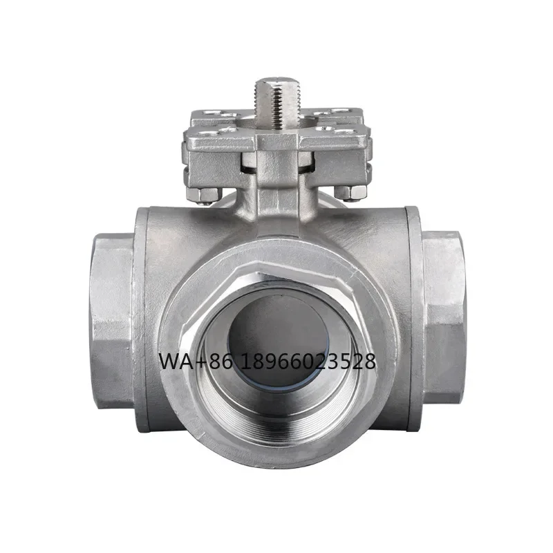 

Q16-16P manual threaded shunt floor heating cleaning valve 304 stainless steel internal thread four-way high platform ball valve