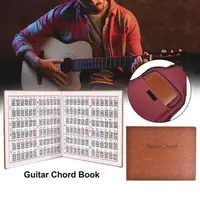 Tablatura acordes cuero calidad, herramienta entrenamiento para práctica guitarra, libro acordes, tabla