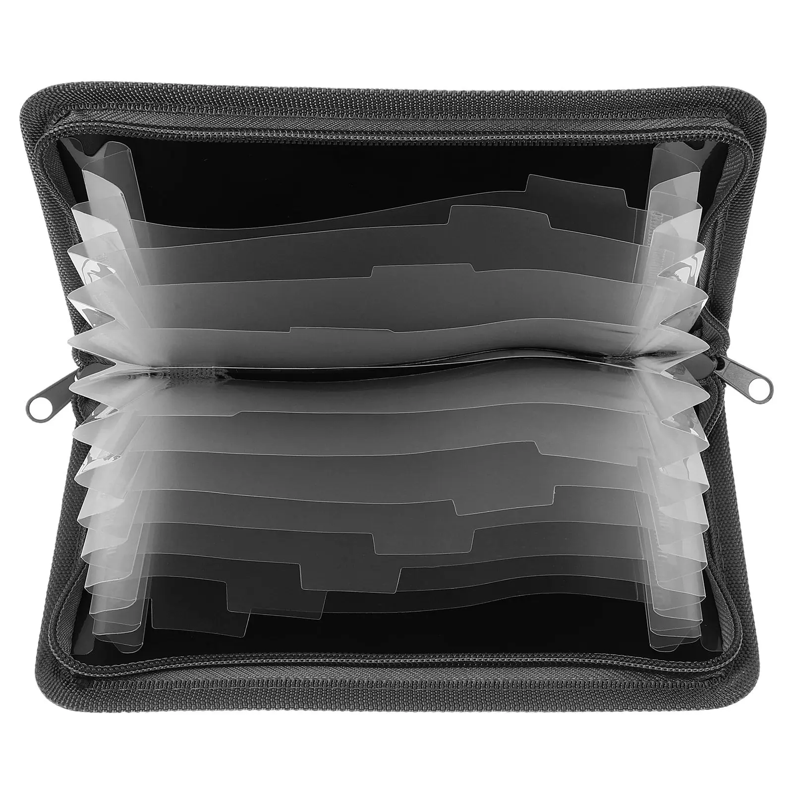 

Mini Accordion File Organizer Zipper Expanding Portable Receipt Folder Document Holder Travel Business Paper Organizer