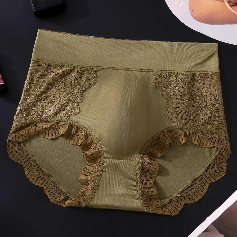 Men\'s Mid Waist Briefs Made of Nylon and Spandex Blend with Lace Detail and 3D Pouch for Natural Shape Support