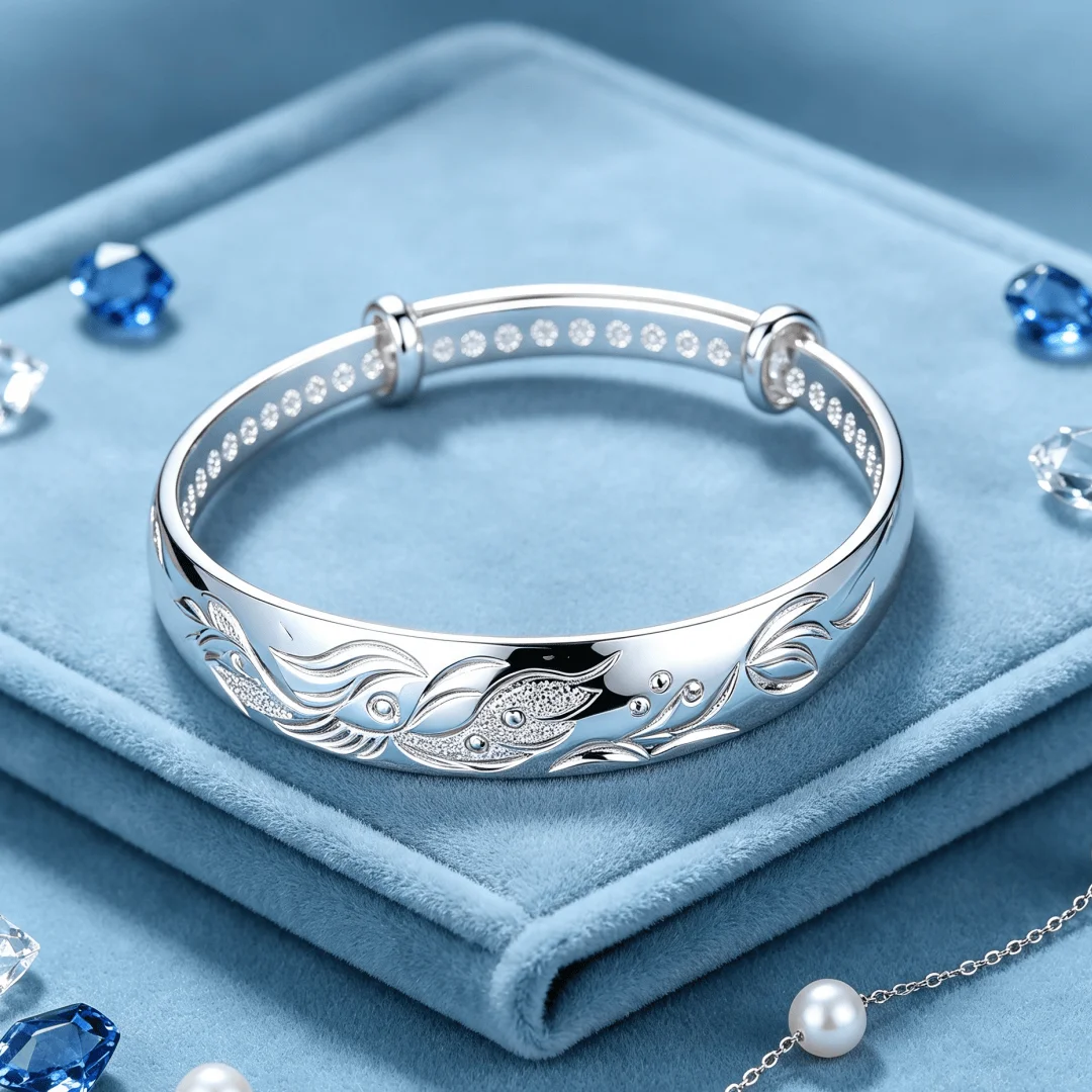 Luxury designer 999 sterling silver charms Delicat Phoenix bracelets Bangles for women fashion party wedding jewelry fine gifts