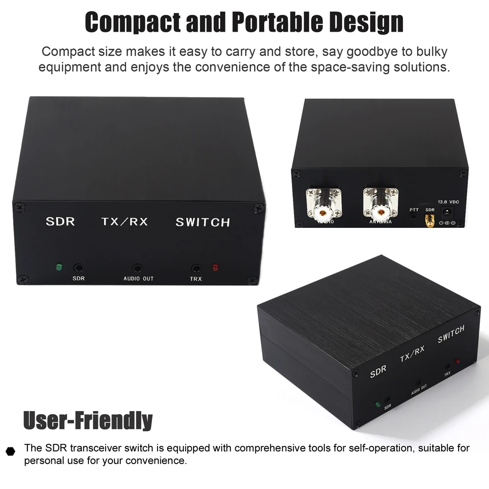 جهاز الإرسال والاستقبال SDR جهاز تبادل هوائي TR ، تبديل ، حماية التفريغ ، مفتاح الإرسال والاستقبال من سبائك الألومنيوم ، من من من من ، من ، من ، مليون وات ، جهاز MHz