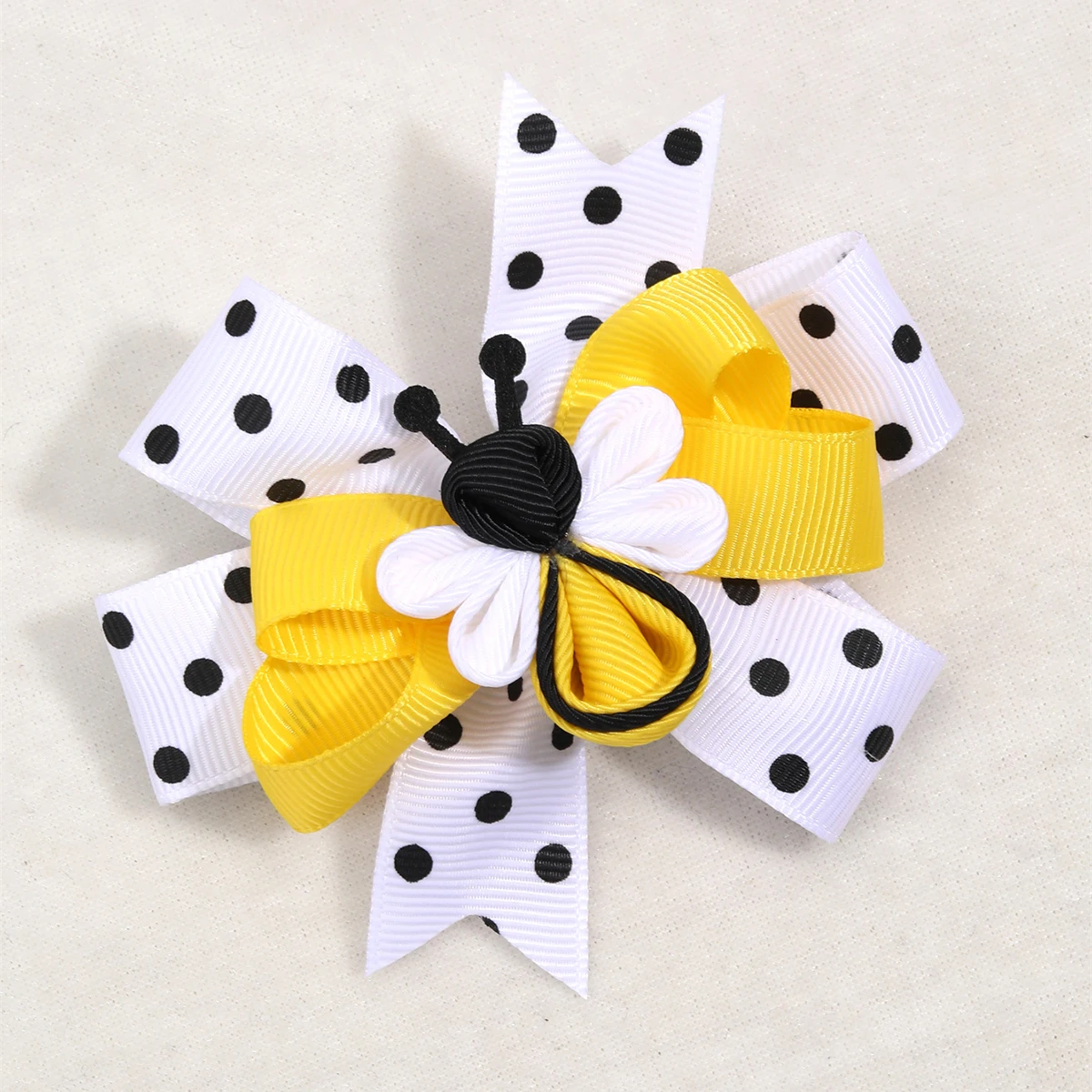 Hair Clips Unique Bee Hair Bows For Girls Stack Dot Hair Clips Fashion Kids Hairpins Barrettes Children Hair Accessories