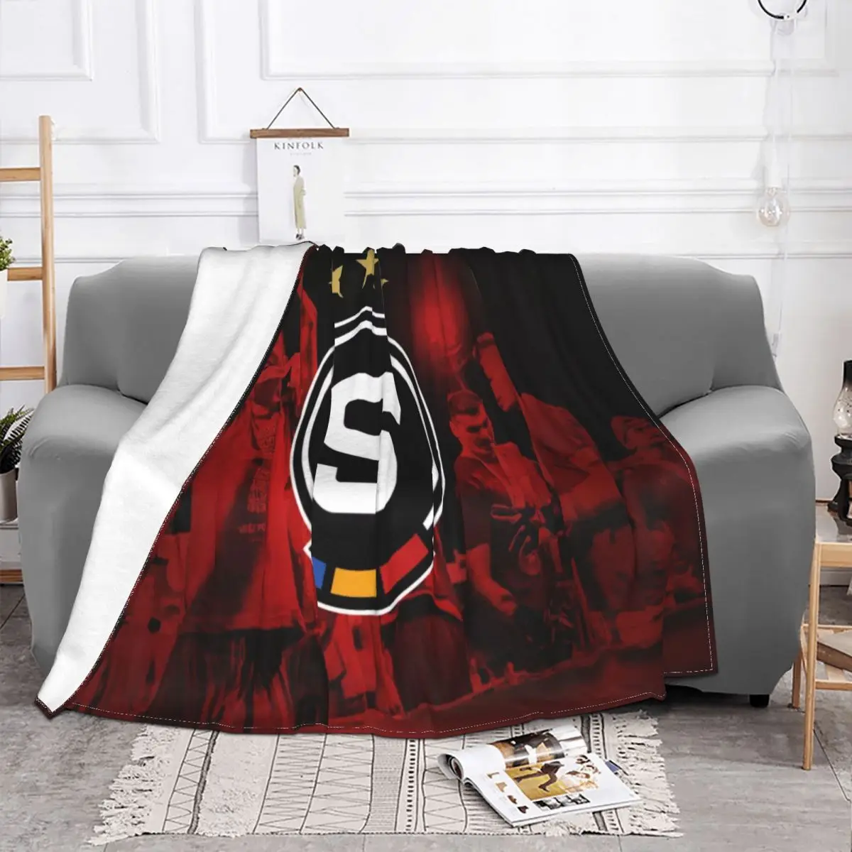 Ac Sparta Praha Club 24 Plush Knee Blanket Blankets & Throws Throw Blanket