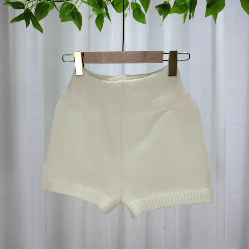 여름 순수한 매력의 낮은 허리 니트 핏 스트립 힙 반바지 여성용 아메리칸 스파이스 걸스 홈 파자마 팬츠 슬림 엘라스틱