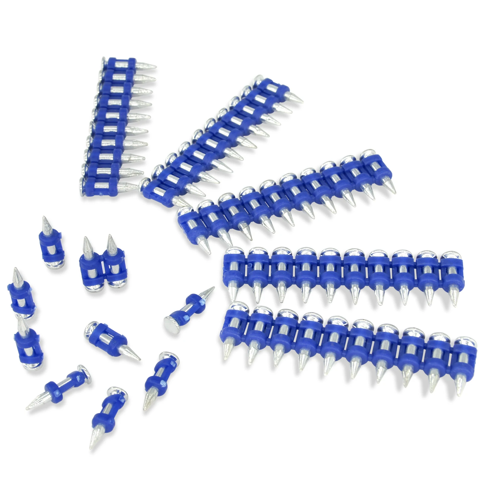 800pcs,1000pcs/box Nails 3/4’’-1 1/2’’(19-38mm) Length For Gas Concrete Nail Gun and Board Al-Alloy Window Frame Gas Nail