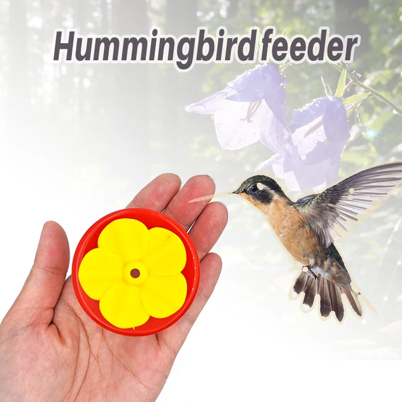 1 stücke Kunststoff Kolibri Feeder Vogel Wasser Flasche Hängen Garten Outdoor Kunststoff Blume Eisen Haken Vogel Feeder – Detail 13