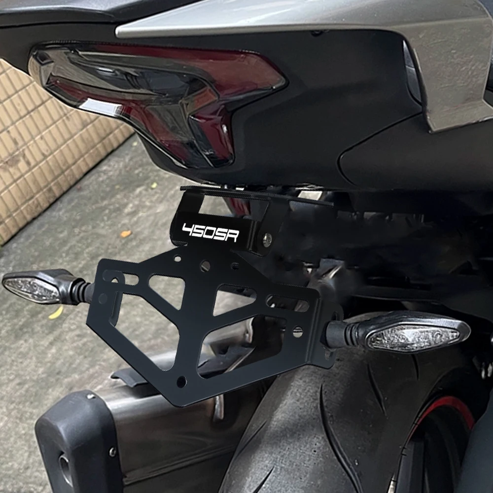 FOR CFMOTO 250SR 300SR 450SR 450 SR SS NK 450NK 450 SRS 2023 2024 License Plate Holder LED Turn Signal Lights Tail Tidy Fender