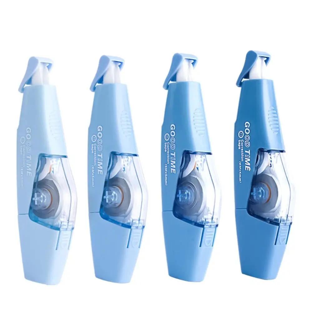 6PCS/Set Silent Correction Tape Pen Shape Large Capacity Silent Coating Tape Gradient Color Student Alteration Tape Students