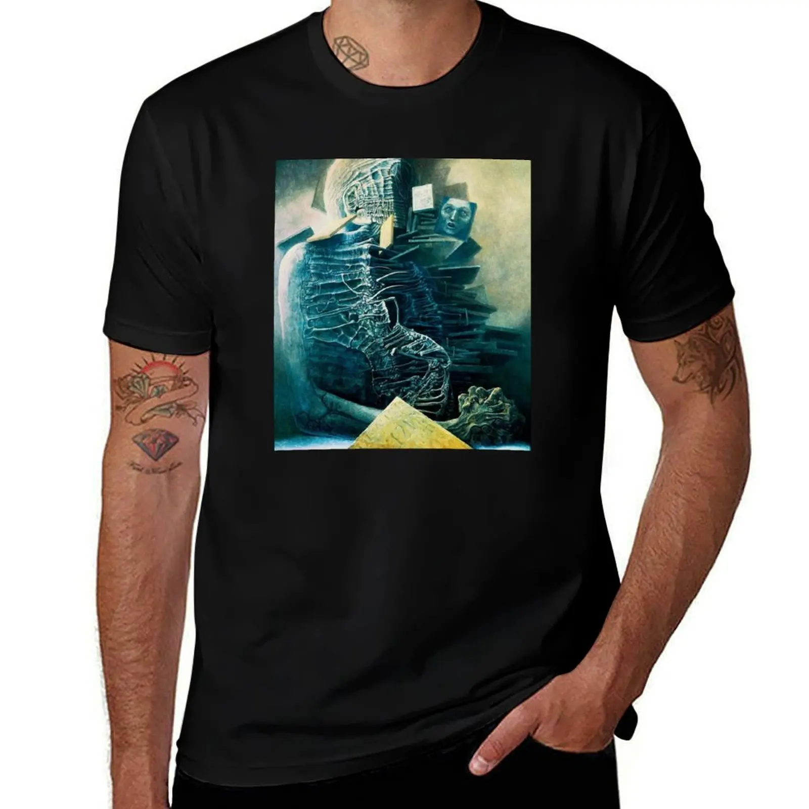 

Beksinski T-Shirt blacks vintage clothes football t shirt custom t-shirts men clothings