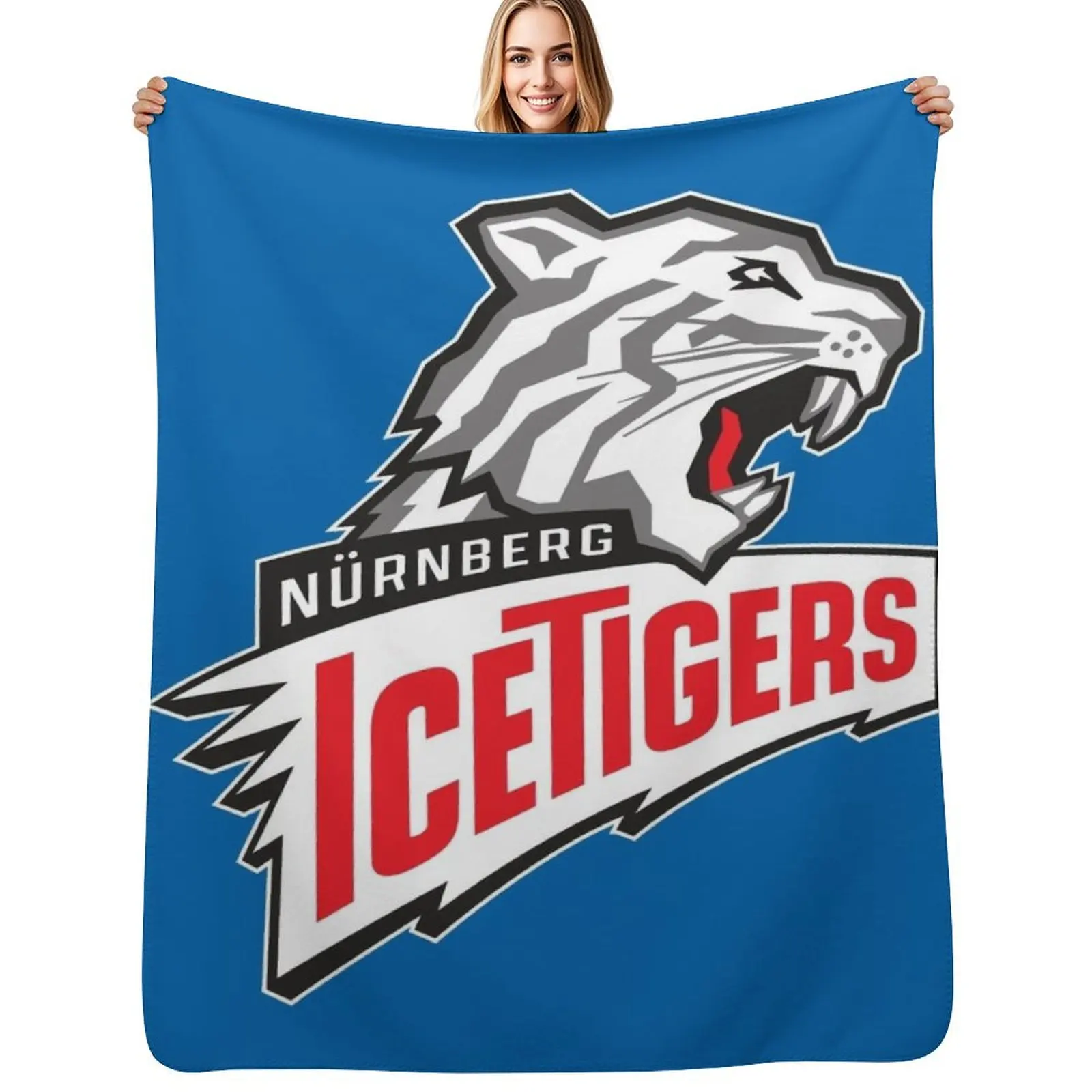 

Nurnberg Ice Tigers Throw Blanket Tourist Hair Vintage Nap Blankets