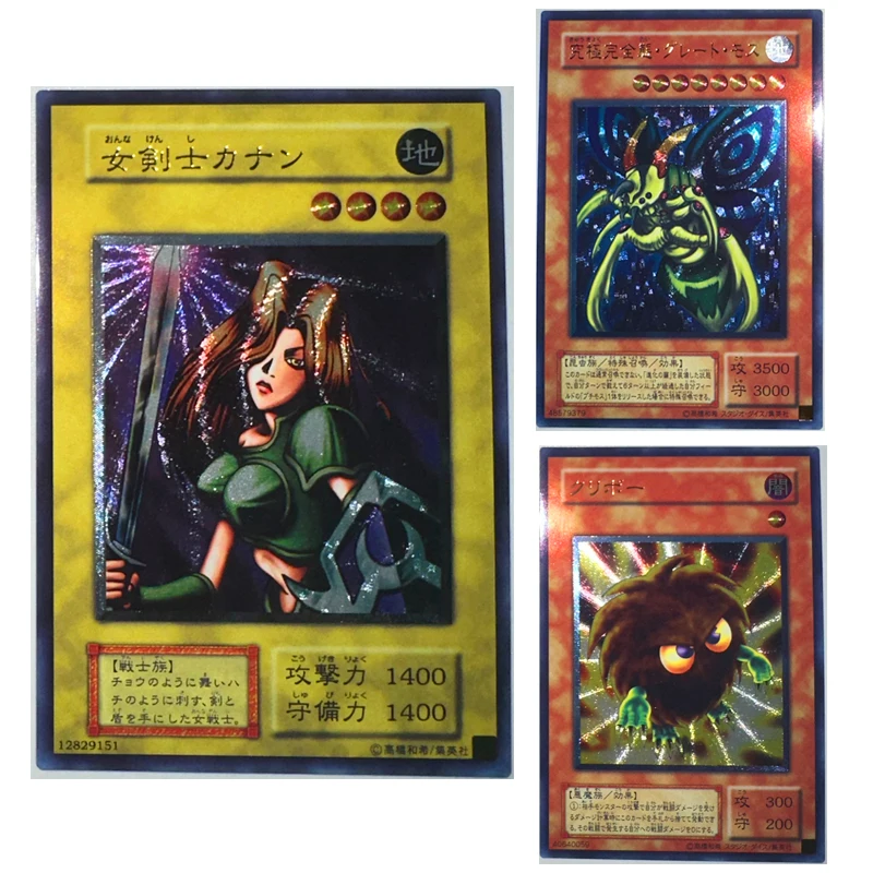 Anime Yu-Gi-Oh DIY ACG domowej roboty gruba folia refrakcyjna karta Kanan the szermierz zabawki dla chłopców karta kolekcjonerska prezent urodzinowy