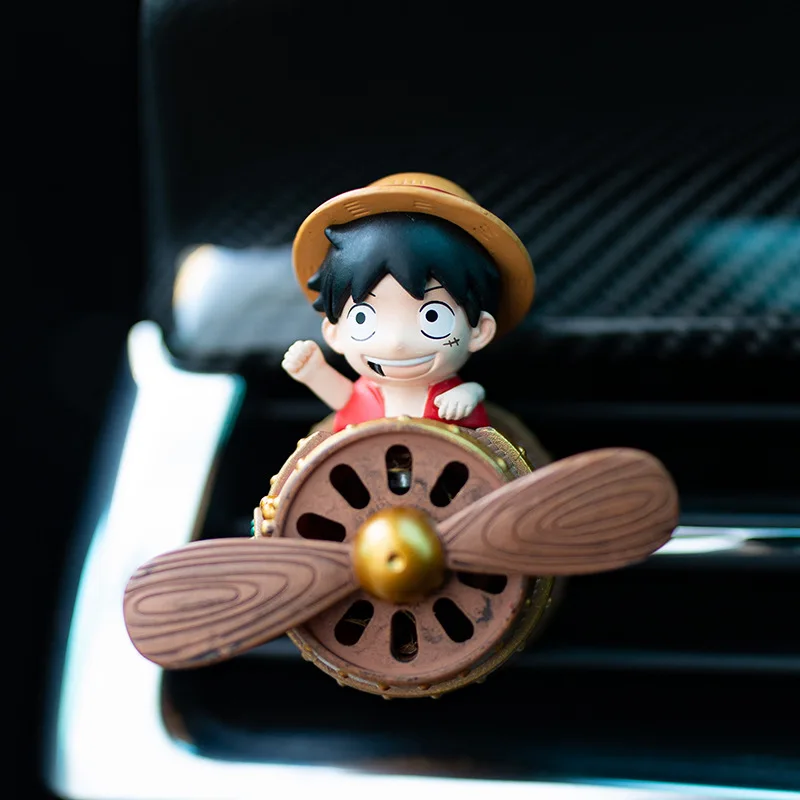 One Piece Luffy Empress Hancock TonyTonyChopper RoronoaZoro Handmade Air Outlet Decoration Cute Little Doll Car Model Ornament