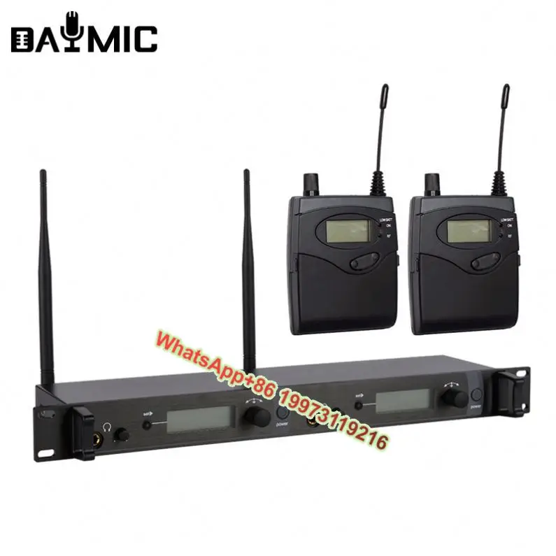 

2 Channels BK-2050 Digital System High Quality Wireless Audio in Ear Monitor System Receiver & Transmitter