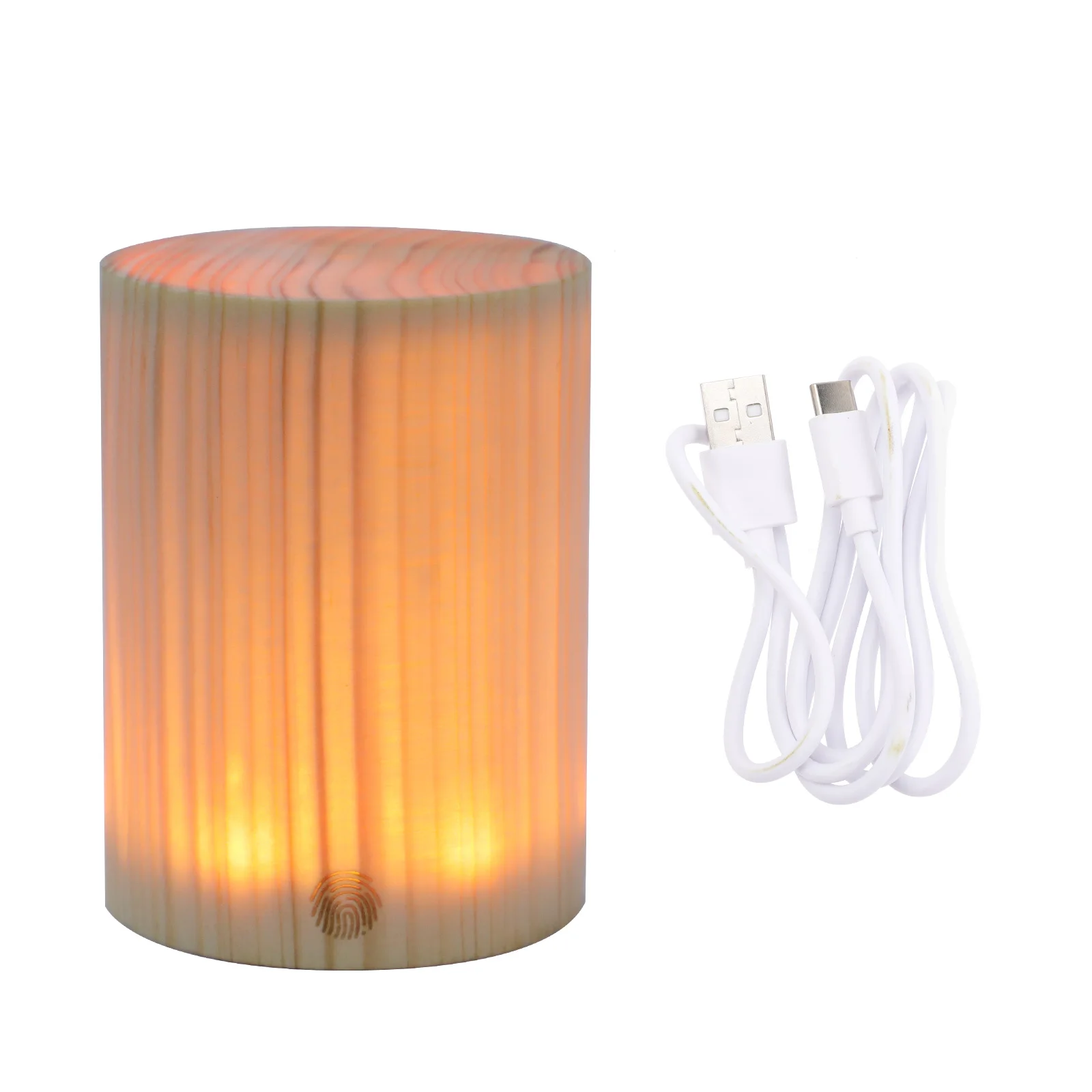 

Cylindrical Charging Night Light Bed Side Lamp Led Bedside Small Table Touch Control Lights