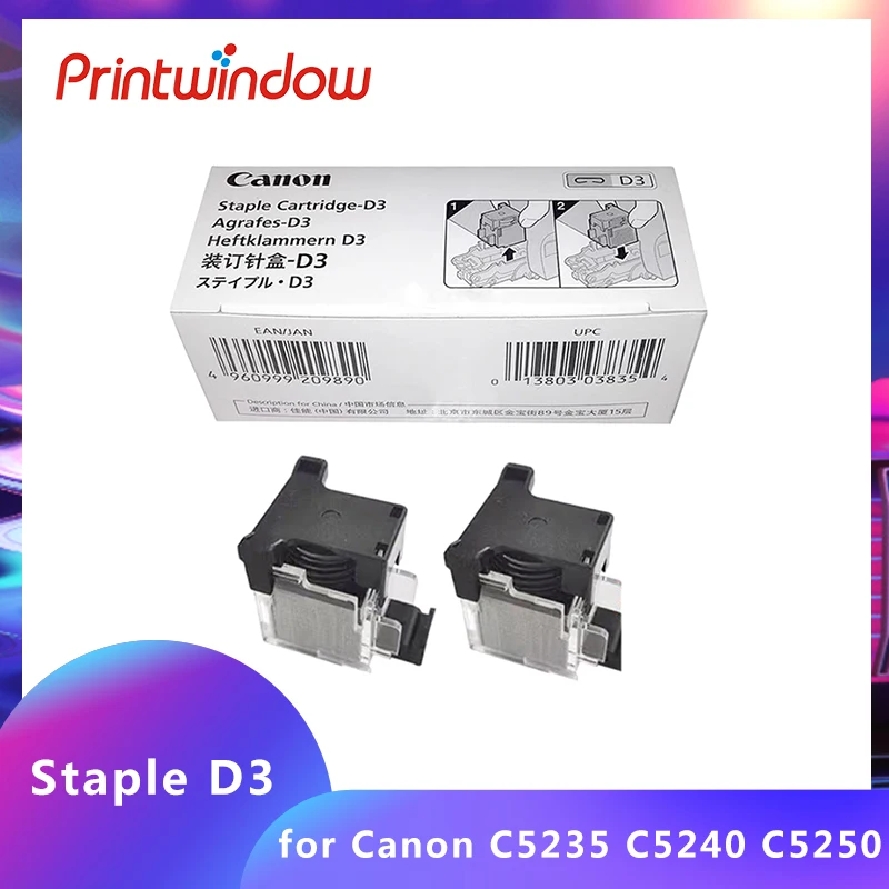 

Original Staple Cartridge D3 For Canon iR C5250 C5255 C5235 C5240 Staples D3 0250A013AB 1 Box of 2