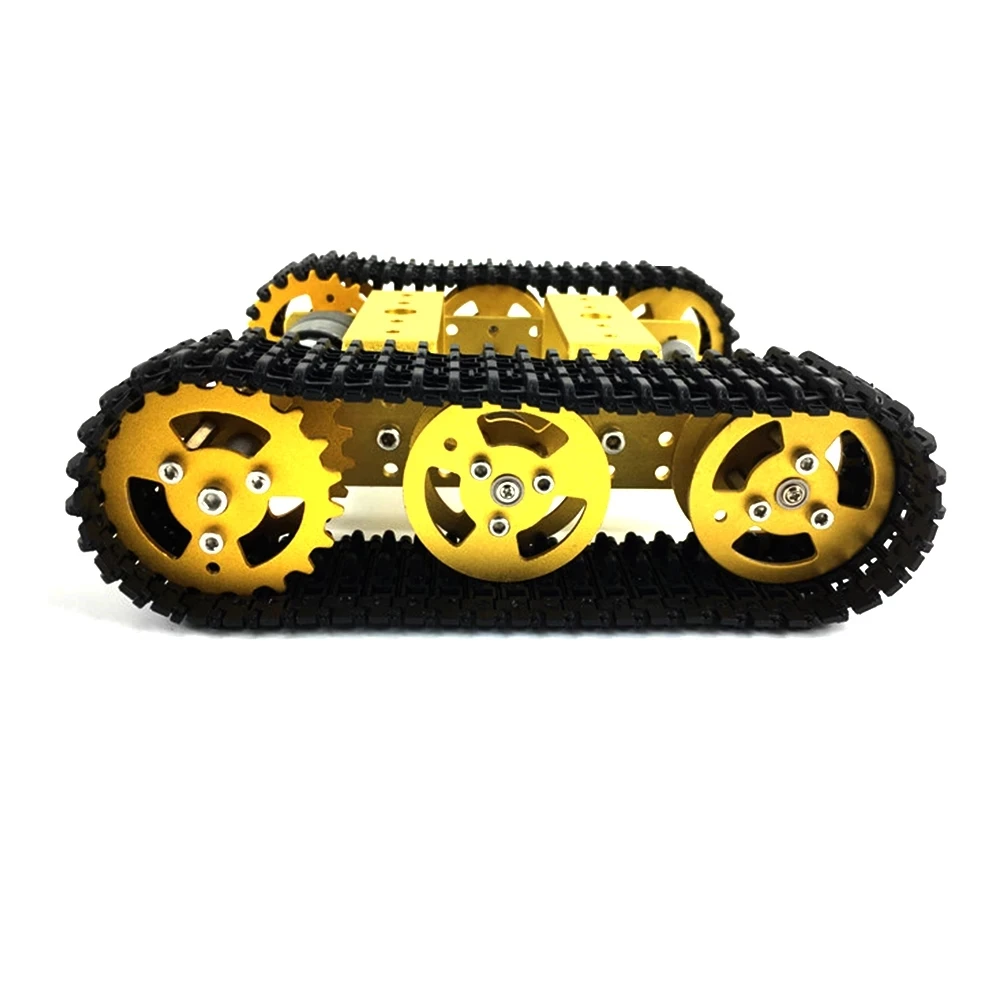 T101 mini Tank car,Golden Aluminum Alloy Chassis/Frame with for robot education,modification,DIY, tank model,study project