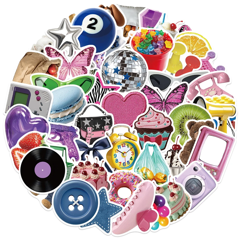 10/30/50pcs Vintage Y2K Cartoon Graffiti Stickers Esthetiek Decoratie Decals Speelgoed Geschenken Waterdicht DIY Plakboek Dagboek auto