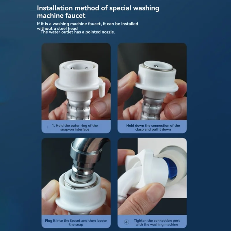 A22F-Length Washing Machine Water Inlet Hose Universal Washer Pipe Tube Connector PVC Hose White Color Long Length