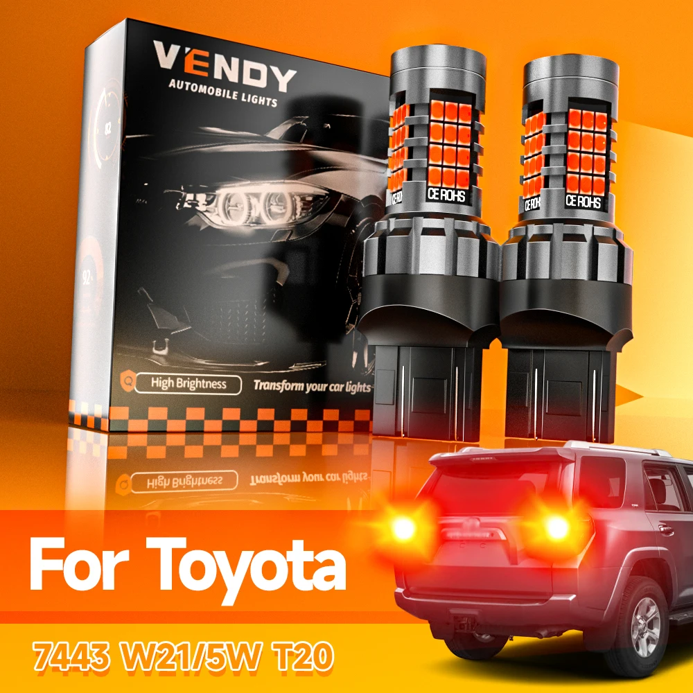

2 шт. светодиодные стоп-сигналы W21/5W 7443 T20 для Toyota Camry 4Runner Avalon Corolla Sienna Tacoma Sequoia Yaris Matrix Highlander