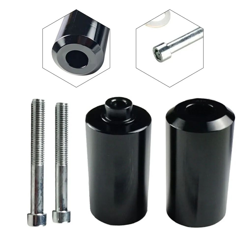 Motorcycle for Protection Engine Protective Pad Anti-Fall Bar Black Reliable Quality Aluminum Alloy Material Easy Installation
