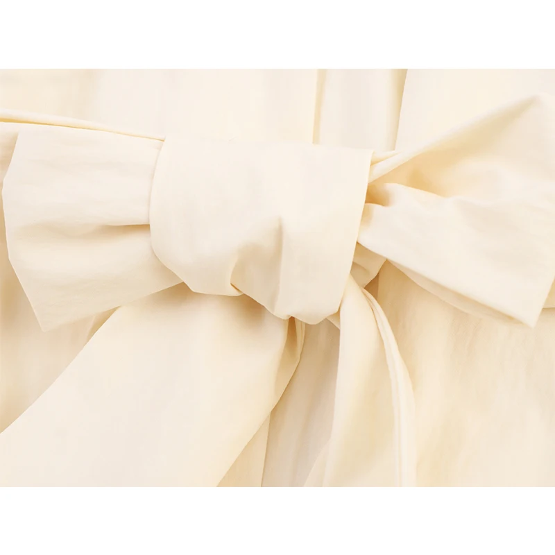 جديد الخريف المرأة خمر نفخة الأكمام مع حزام قميص فستان الجبهة زر ألف خط ميدي فساتين غير رسمية مكتب Vestidos